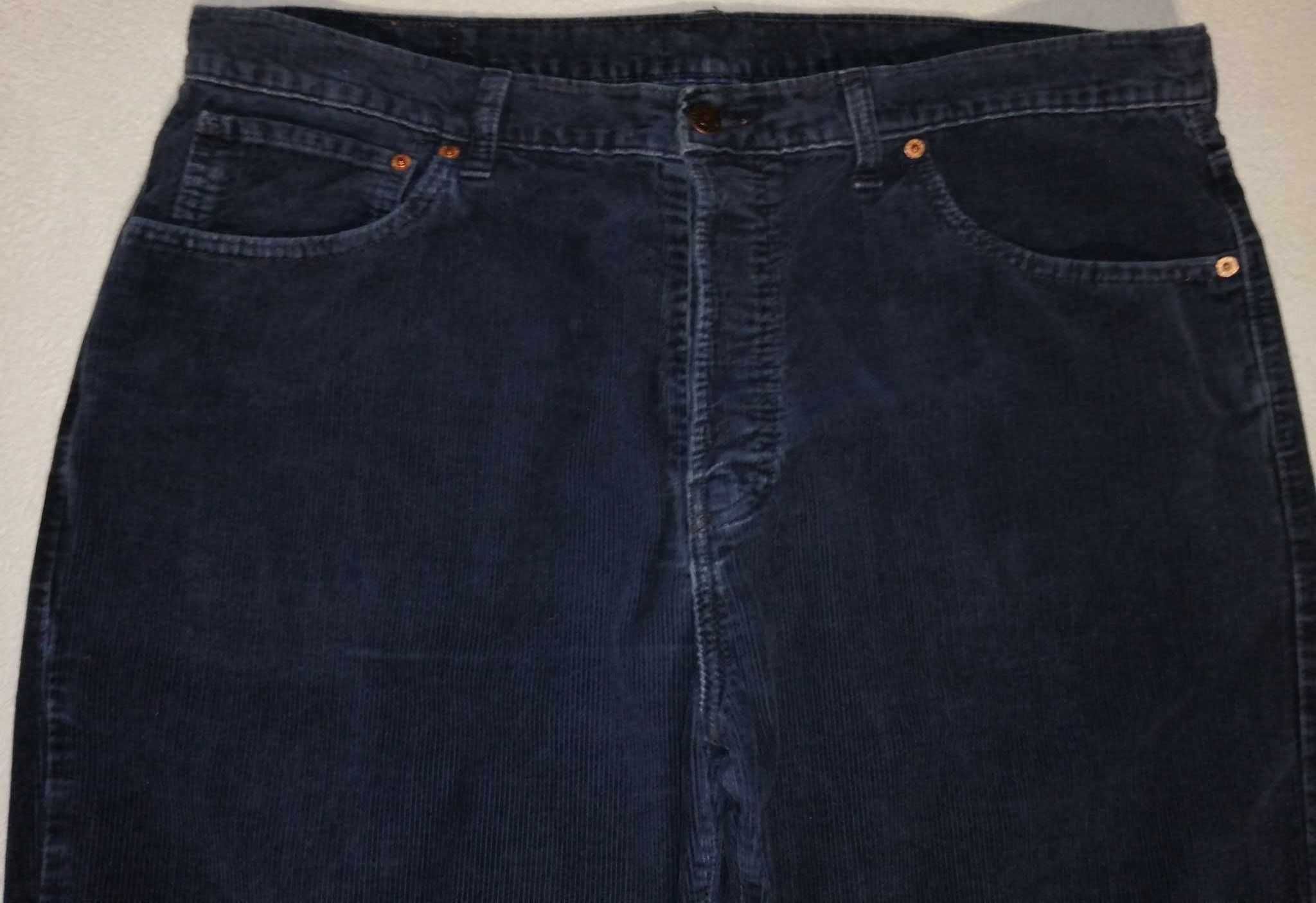 LEVI'S Sztruks Spodnie Męskie W40 L34 Sztruksy Oryginalne Super Stan