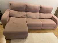 Sofá Conforama Cor de Rosa