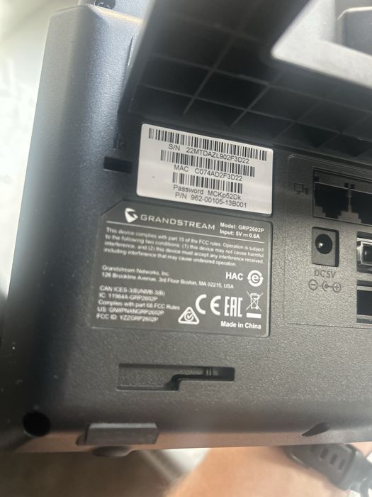 Телефон Grandstream GRP2602P