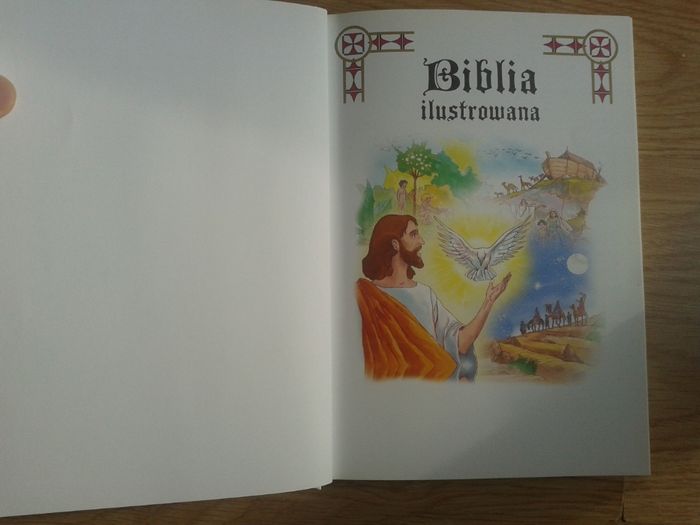 Album książka Biblia dla dzieci historie religijne na prezent chrzest