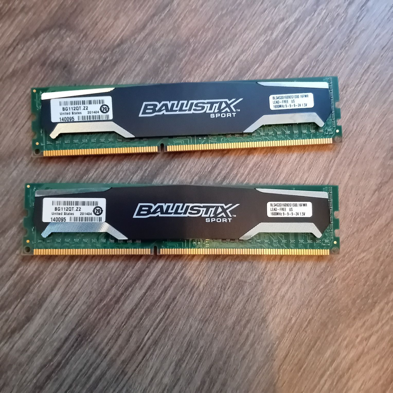 CRUCIAL Balistix Sport 8gb 1600MHz ddr3