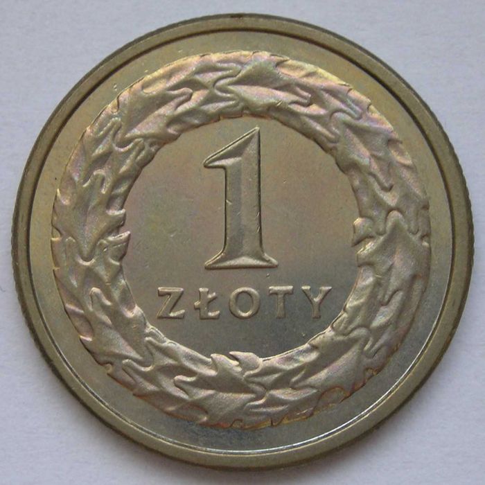 Polska 1 złoty 1995 - stan 1/2