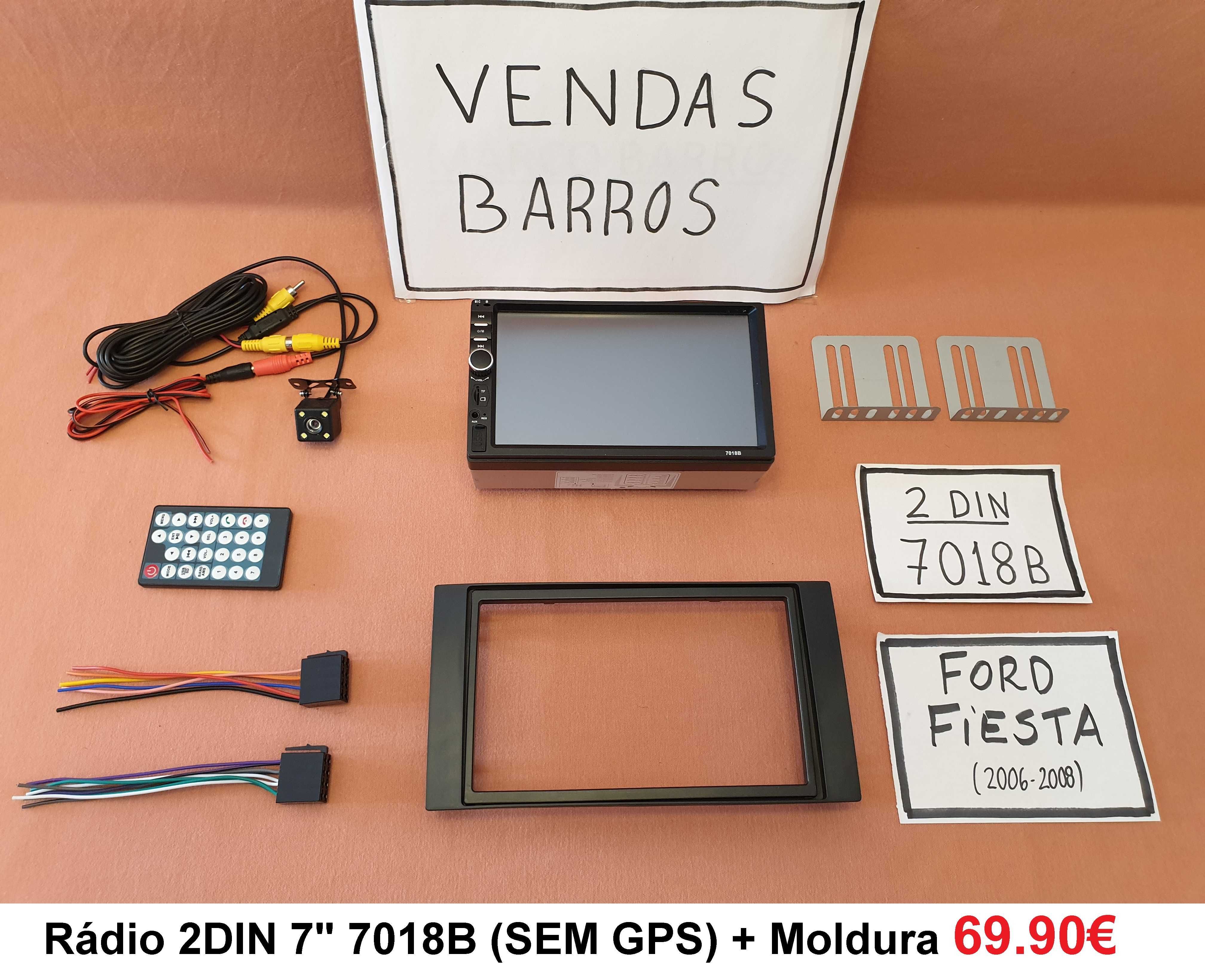 (NOVO) Rádio 2DIN • Ford Fiesta (2002 a 2008) • Android • MK5 [4+32GB]