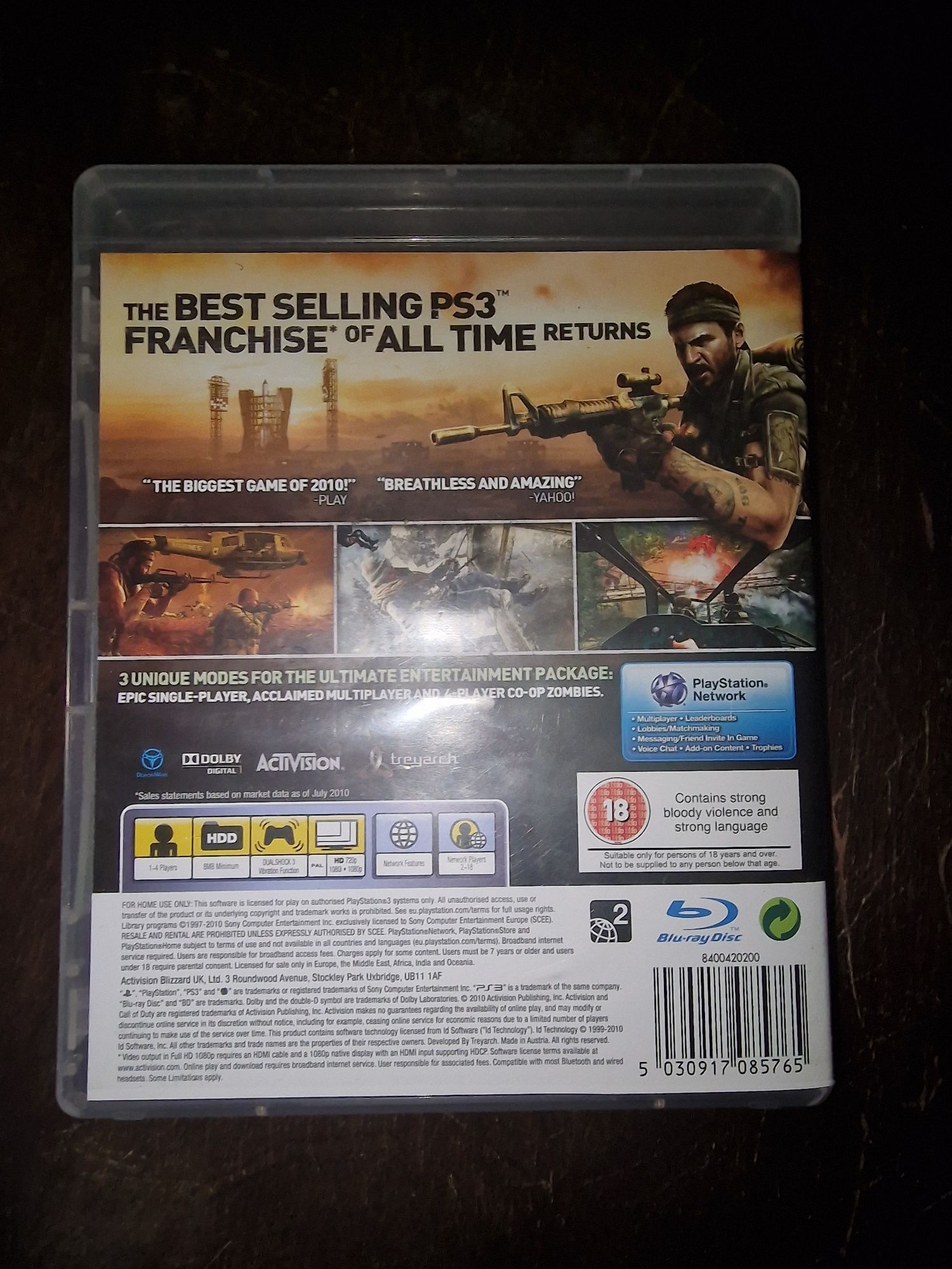 Call of duty black ops (cod bo) ps3