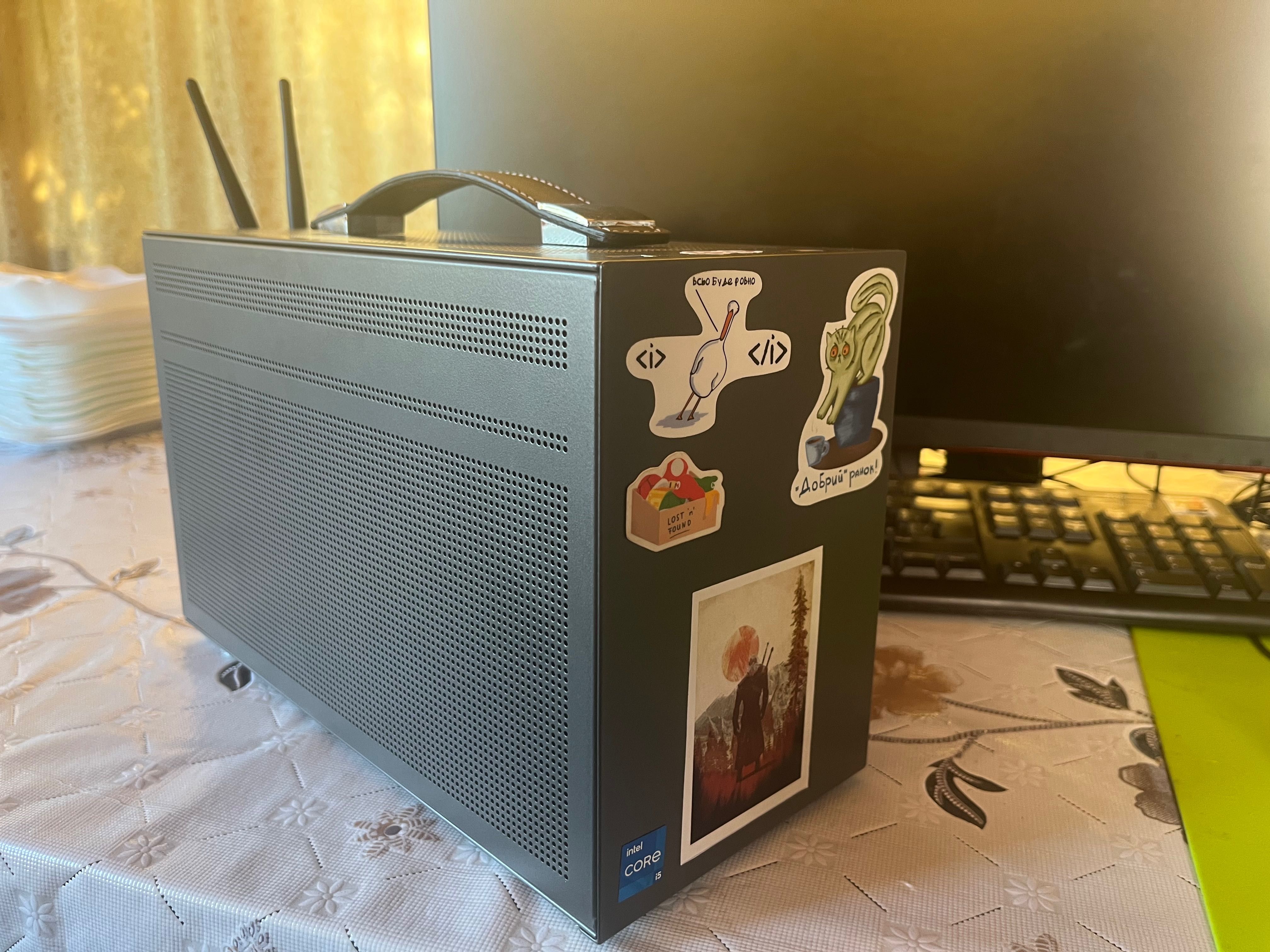 Міні ігровий Компютер i5 12400/rtx4060 8gb/32gb ddr4/ssd 500gb/hdd 2tb