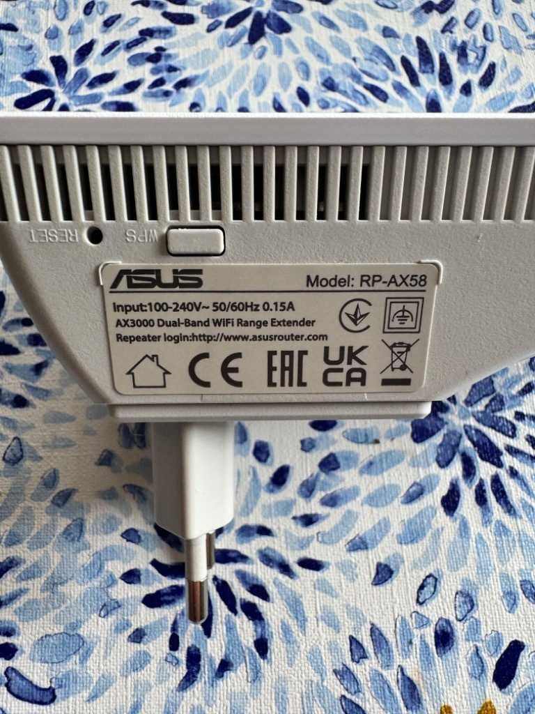 Wzmacniacz sieci / repeater ASUS RP-AX58 2.4 / 5 GHz, Wi-Fi 6
