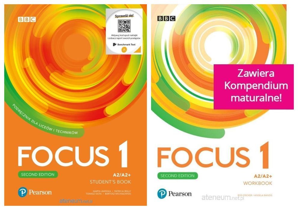 *NOWE* Focus 1 Podręcznik + Ćwiczenia + Benchmark + Kompendium +Mondly