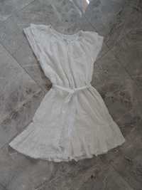 biała bawełniana zwiewna sukienka co'couture L/XL