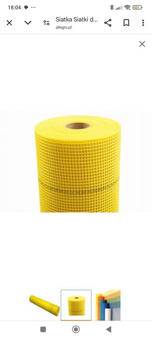 Siatka podtynkowa,elewacyjna do dociepleń 160g 50mb