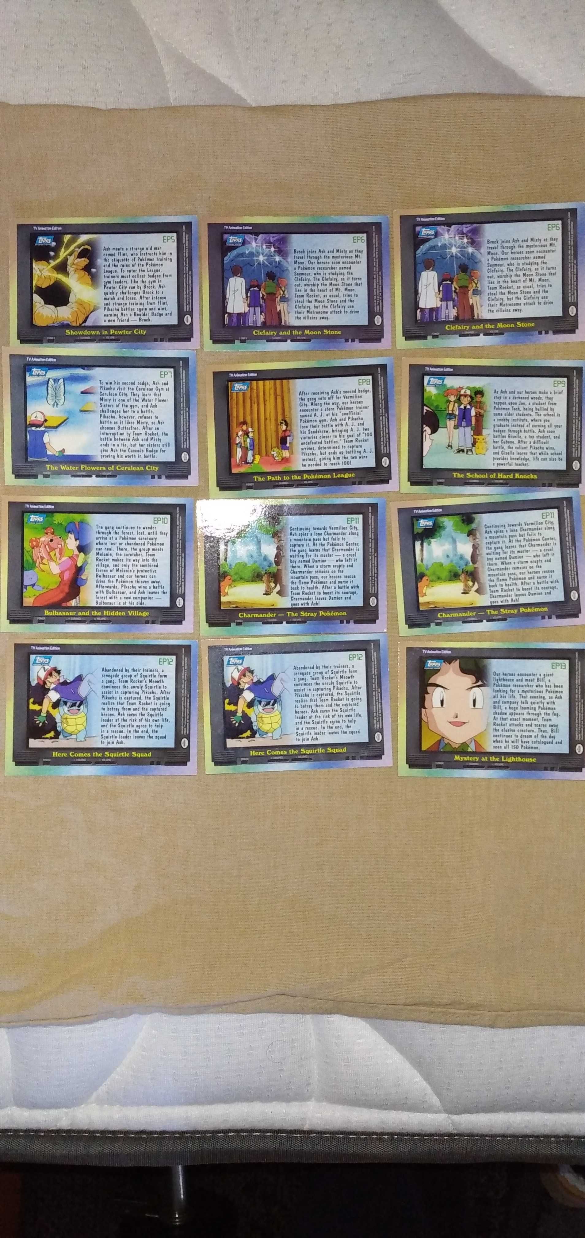 Topps Series 2 1999 TV Animation Colecção de cartas Pokemon