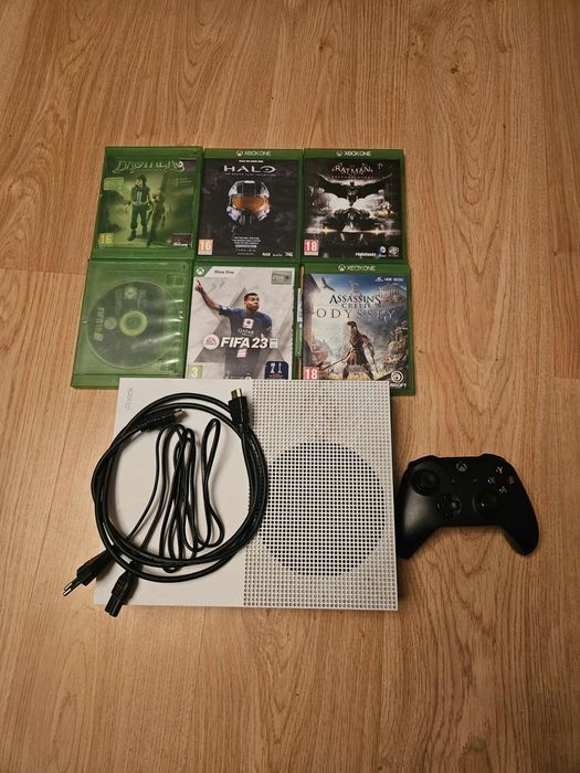 Xbox One S 500gb 1 pad gry zestaw , Batman Assassin