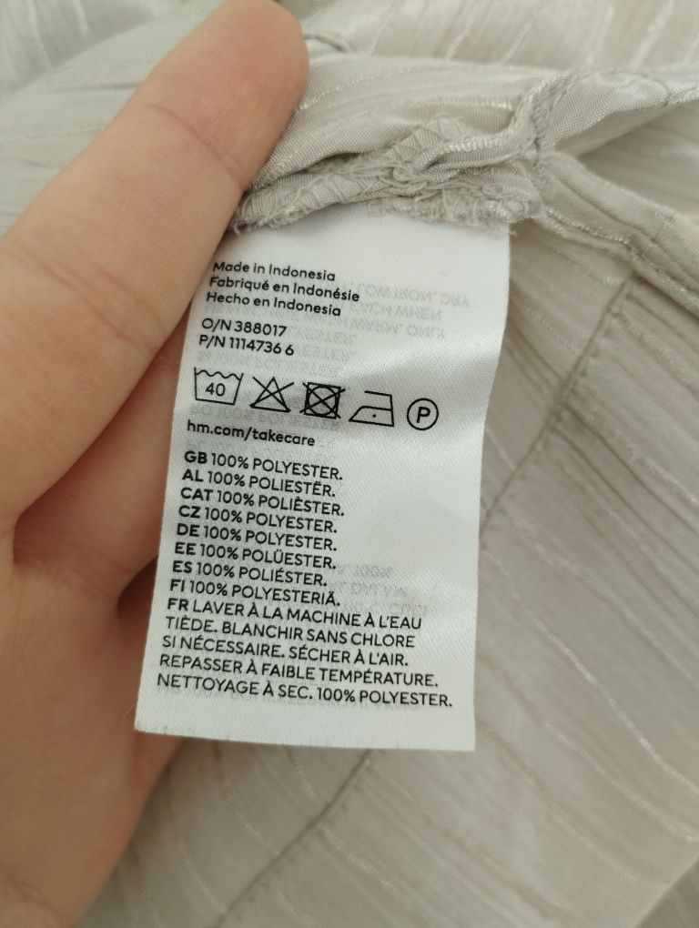 H&M szeroka bluzka z golfem