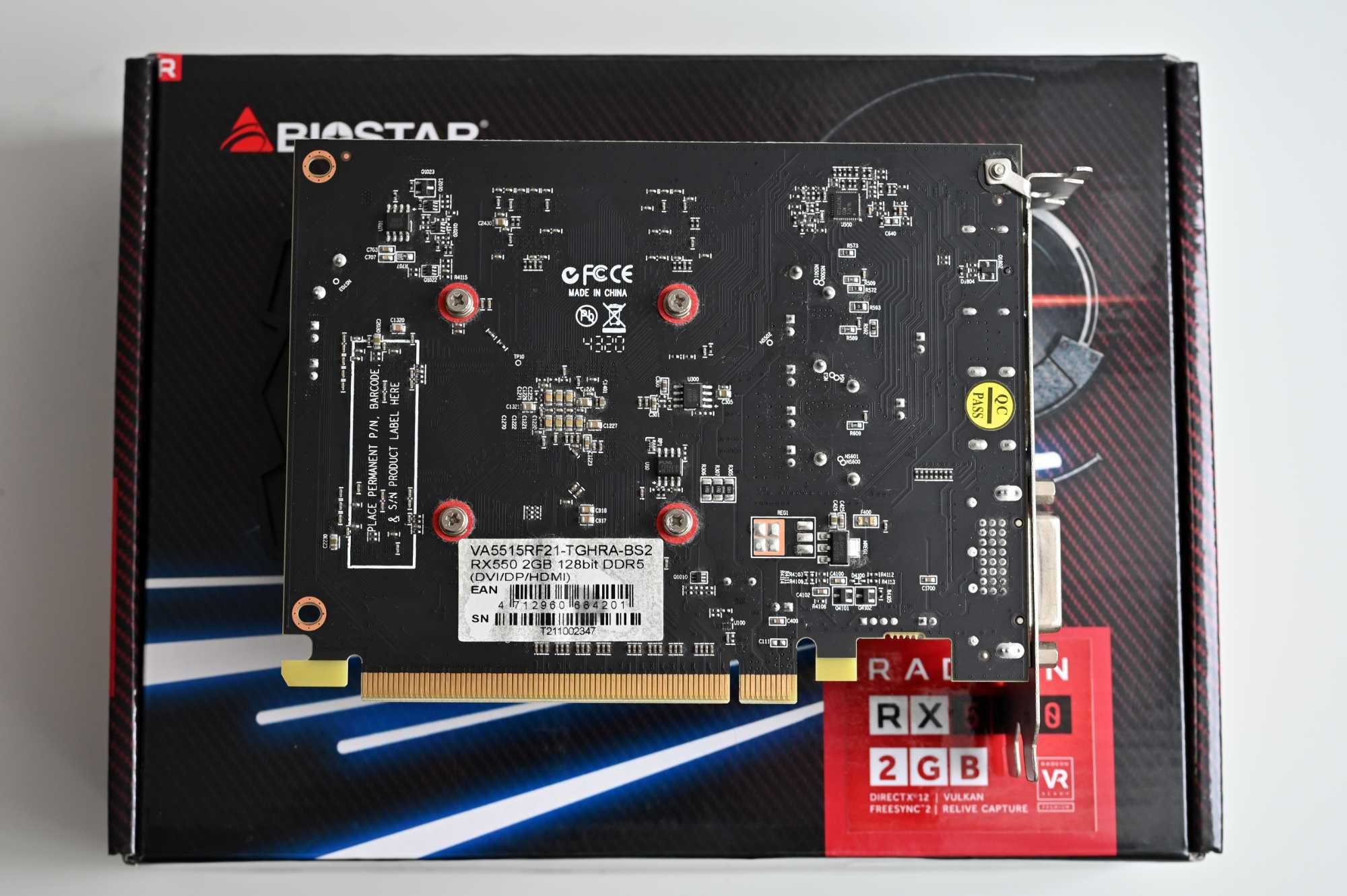 Karta graficzna BIOSTAR RADEON RX550 2GB Gaming Gwarancja DirectX 12