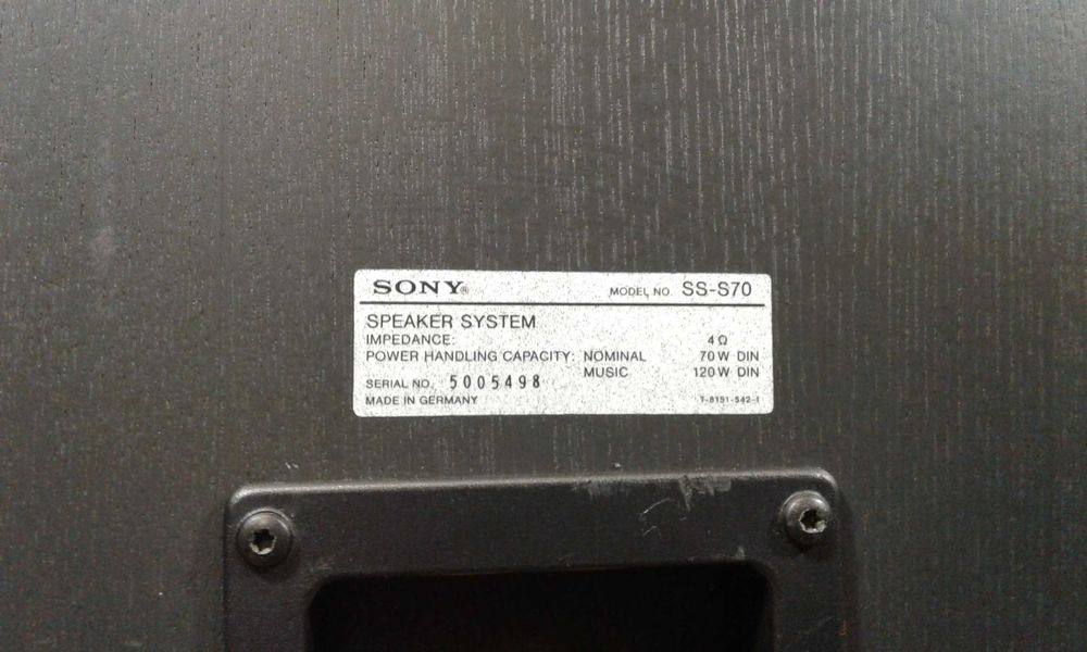 SONY SS-S70,kolumny głośnikowe