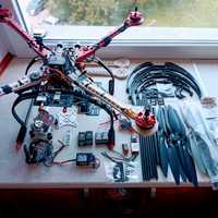 Dron na części (bardzo duży zestaw) Pixhawk ,2 gimbale, baterie i inne