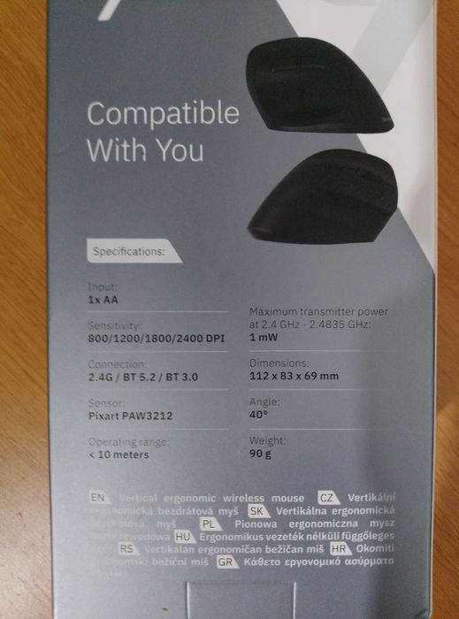 Ergonomiczna mysz pionowa Yenkee YMS 5060R