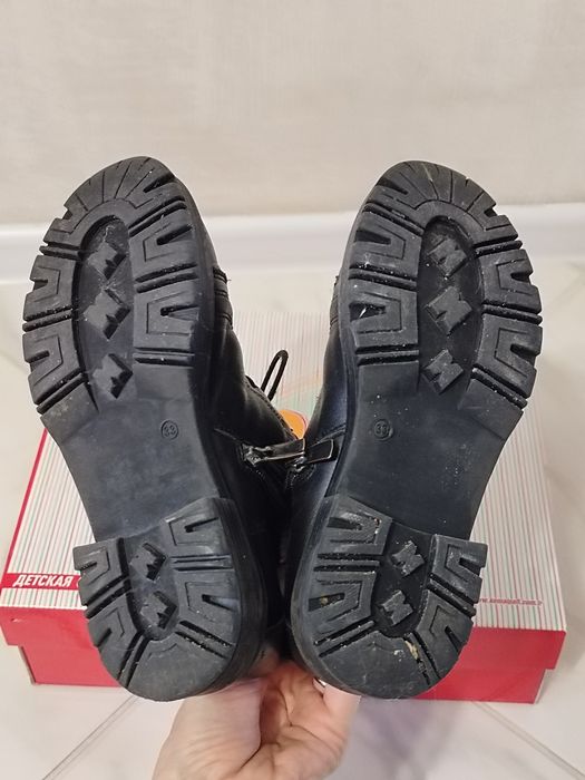 Кожанные зимние ботинки сапоги K.Pafi