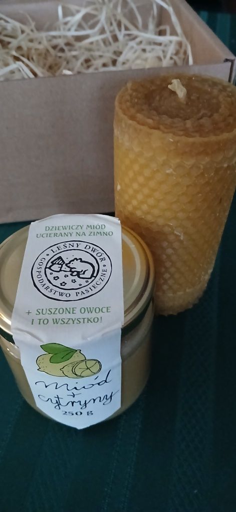 Miód i świeca - zestaw prezentowy