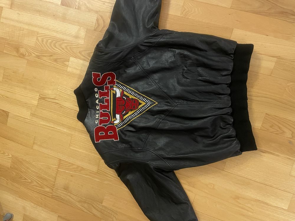Kurtka skórzana Chicago Bulls, NBA, oryginał, Vintage, Jordan Michael