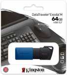 Kingstone Pendrive DATATRAVELER EXODIA M DTXM 64GB USB 3.2 niebieski