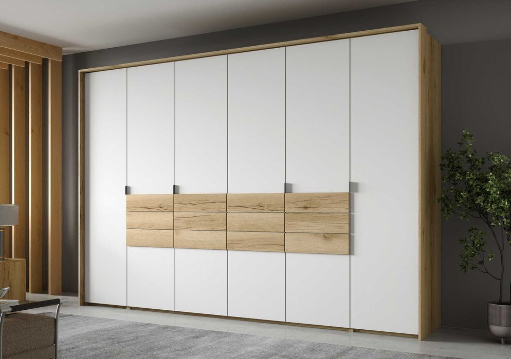 Duża szafa Panama 309x217x65 (drzwi harmonijkowe)