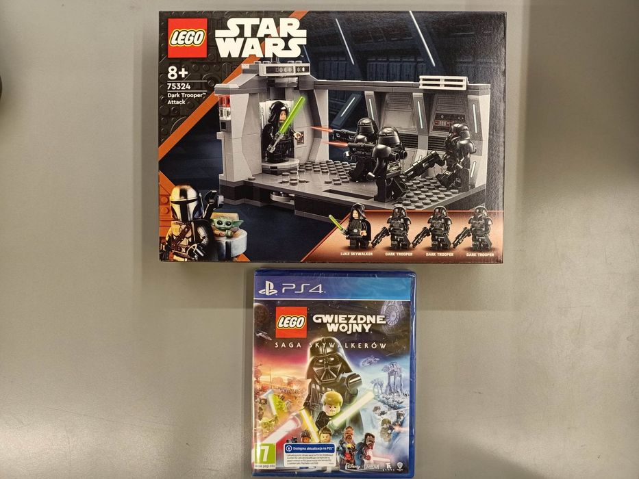 Lego Star Wars 75324 Atak Mrocznych Szturmowców+Gra Lego PS4/PS5 Saga