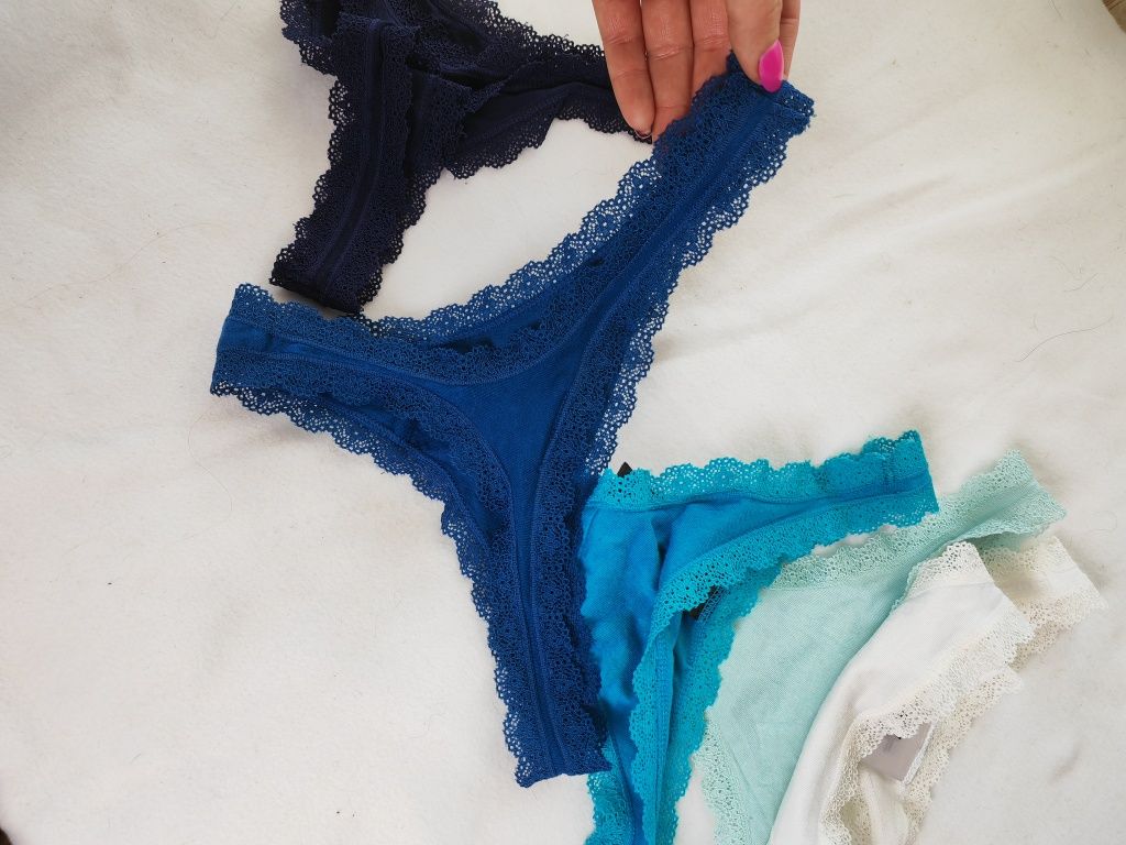 Majtki stringi xs h&m 5-pak