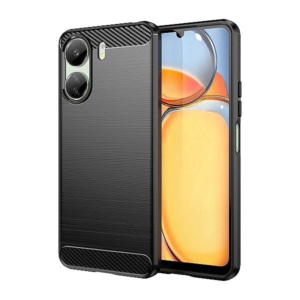 Etui Carbon Case do Xiaomi Redmi 13c elastyczny silikonowy karbonowy p