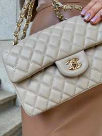 Новенька сумка Chanel 25 жіноча (beige) через плече