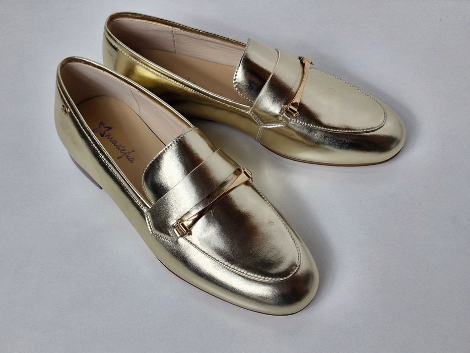 Balerinki Maciejka złote r. 38 wkładka 25cm