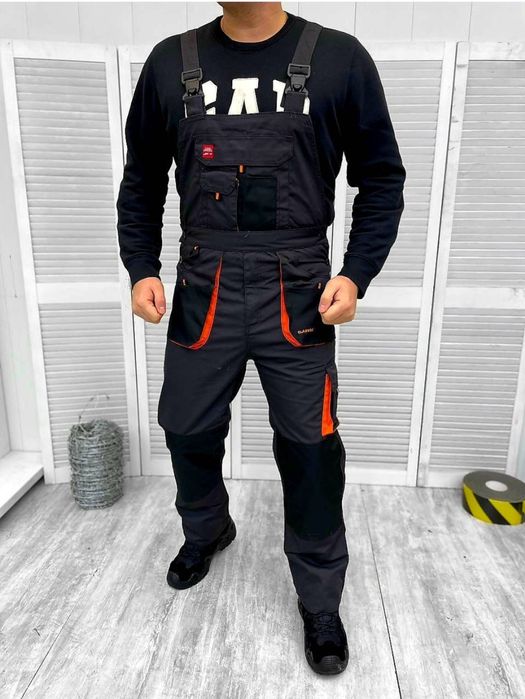 Костюм робочий чоловічий, роба куртка та напівкомбінезон, 56р спецодяг