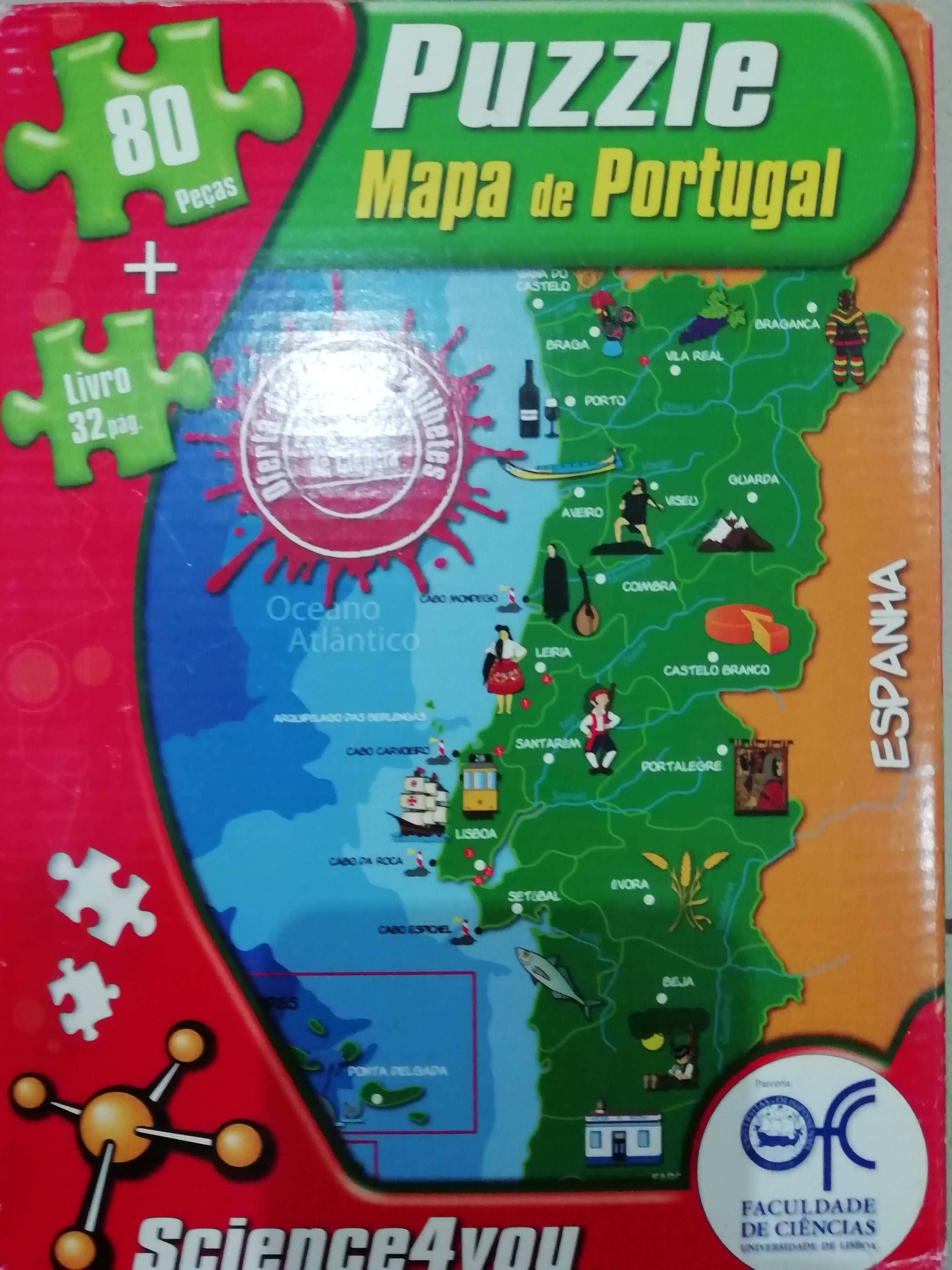Puzzle mapa Portugal science 4 you