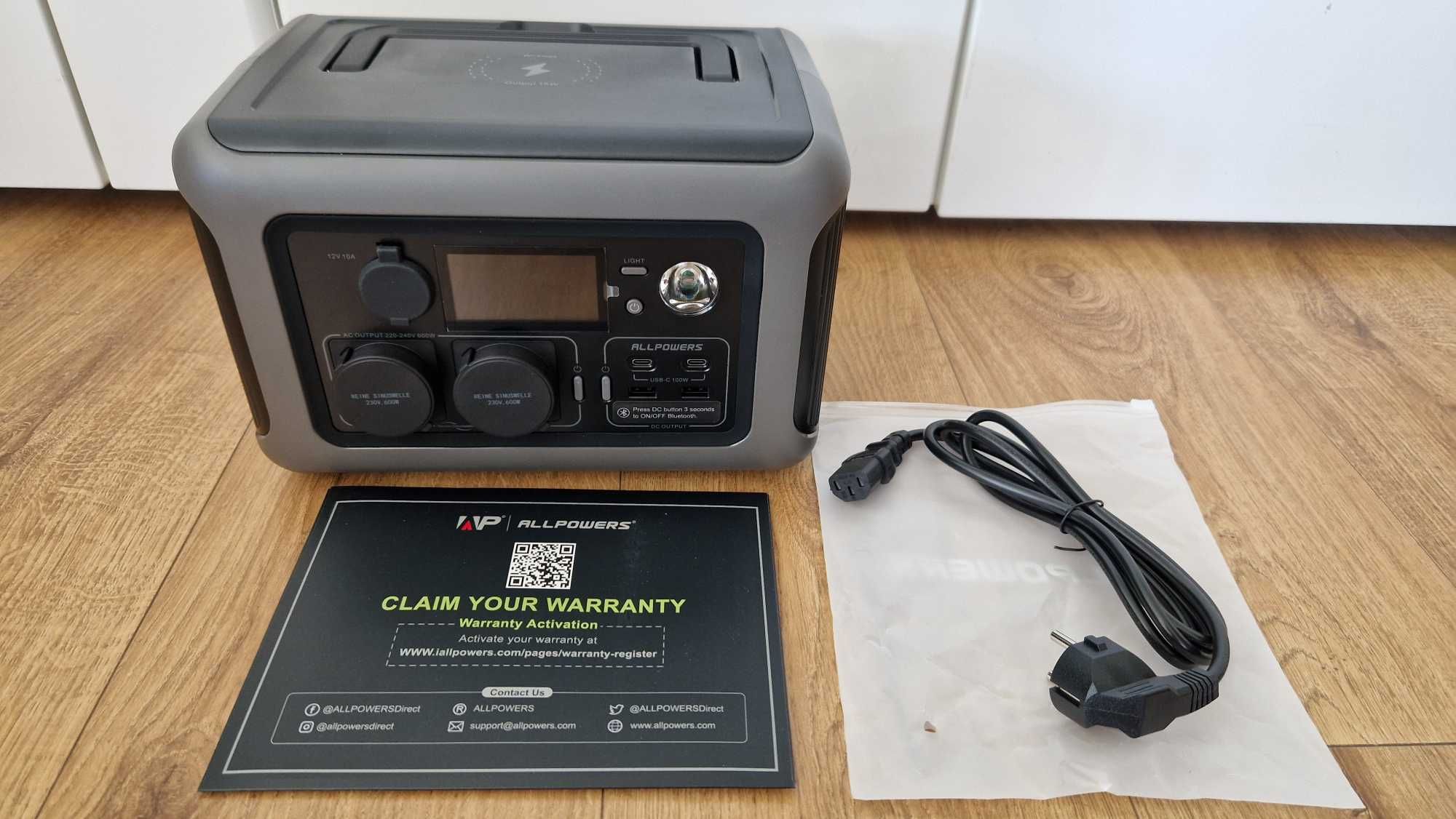 ZESTAW Powerbank ALLPOWERS R600 + Panel Słoneczny 100W
