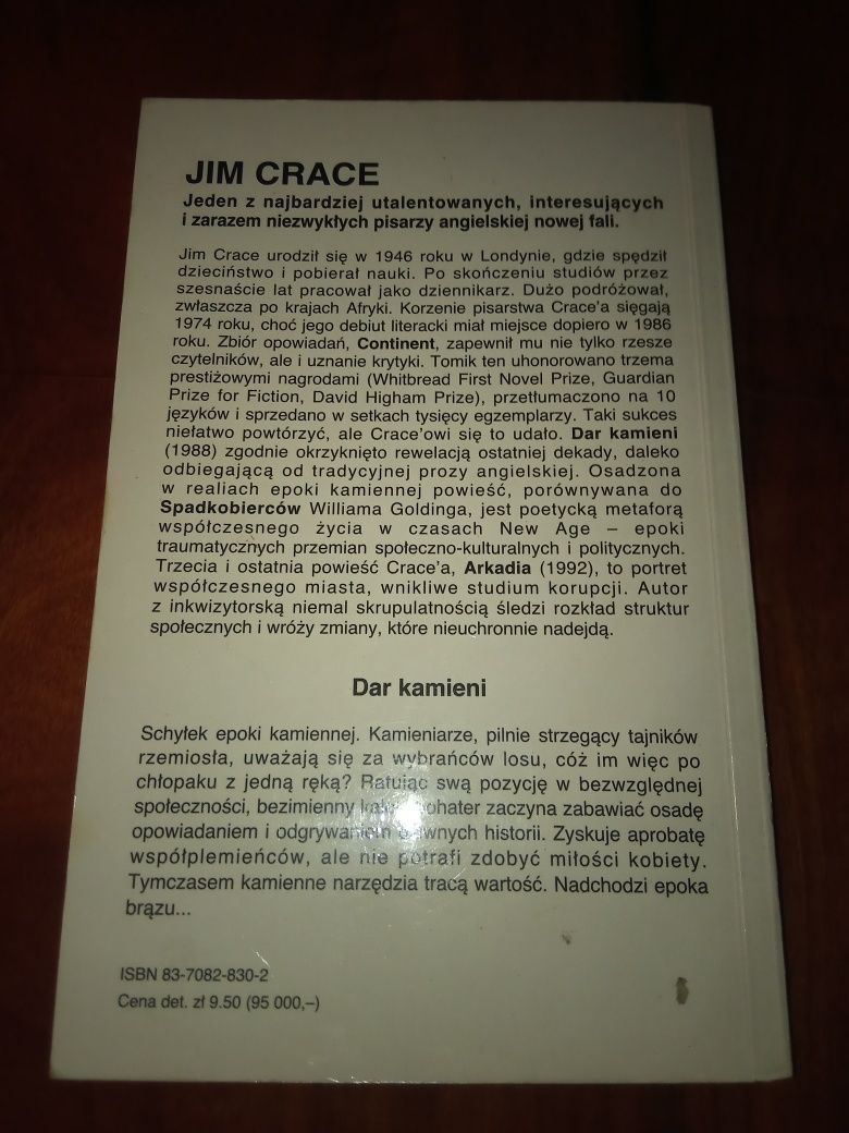 Dar kamieni Jim Crace