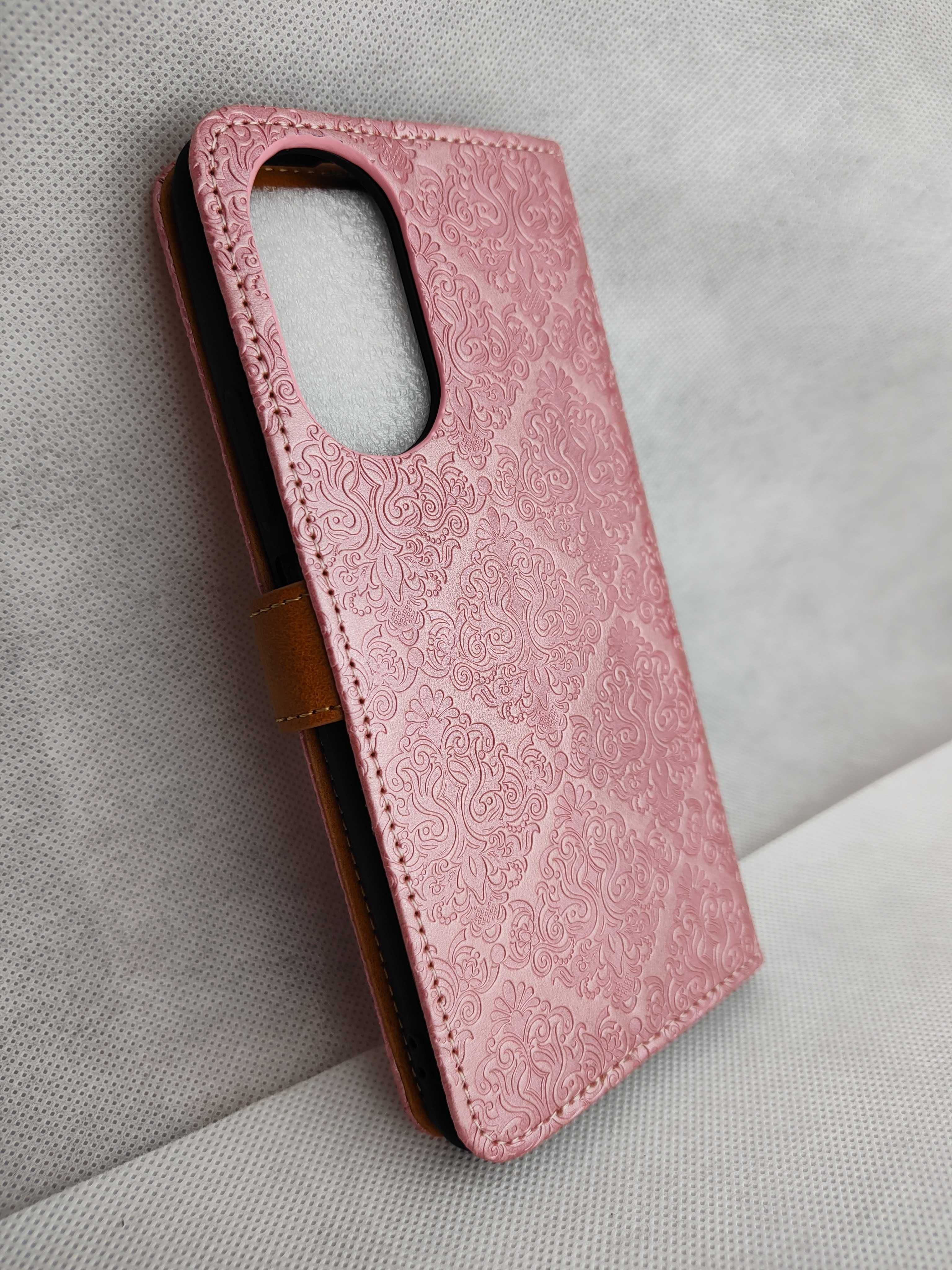 RÓŻOWE Magnetyczne Etui z KLAPKĄ Honor X7 | Sklep FV23