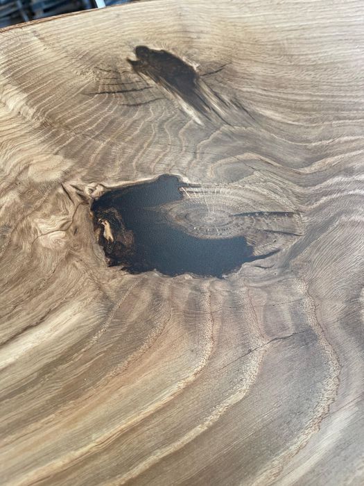 Stol debowy Monolit 270 cm Drewno Rekodzielo Loft  Zywica Lite Drewno