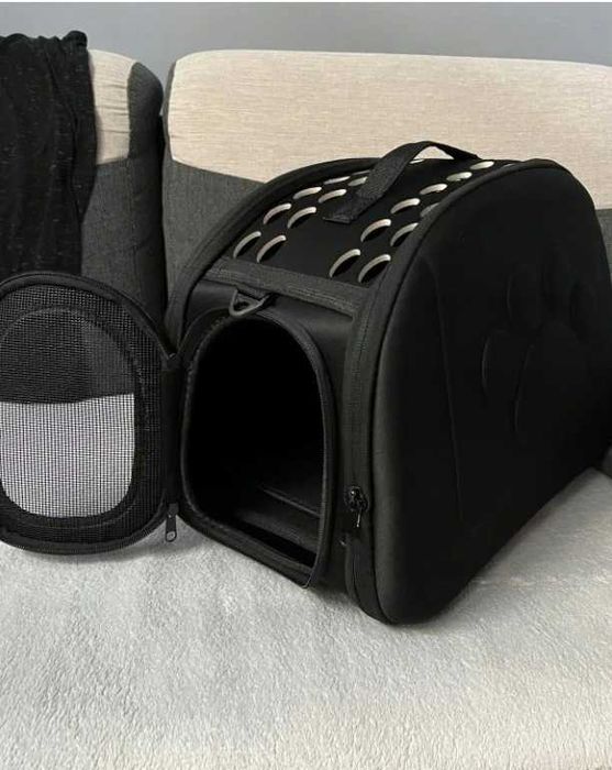 Transporter Dla Psa Kota Królika Torba Podróżna Klatka Kojec Czarny