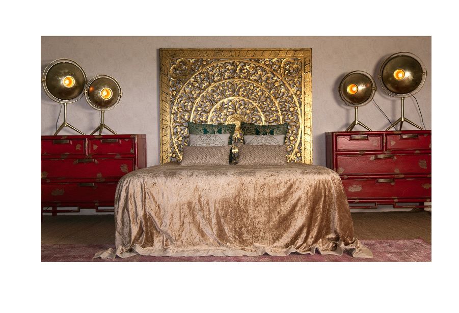 NOVO: Painel Decorativo Mandala Gold ou Cabeceira de Cama 160x160cm