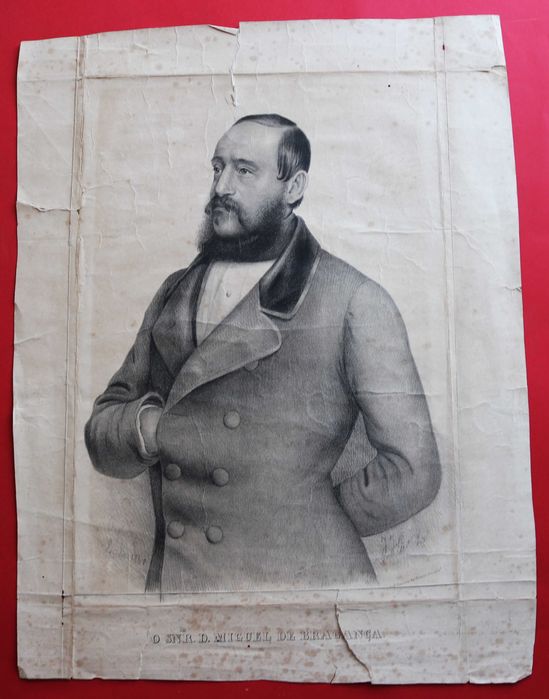 D Miguel Bragança de Baugniet, Londres 1848, litografia (Reserva RL)