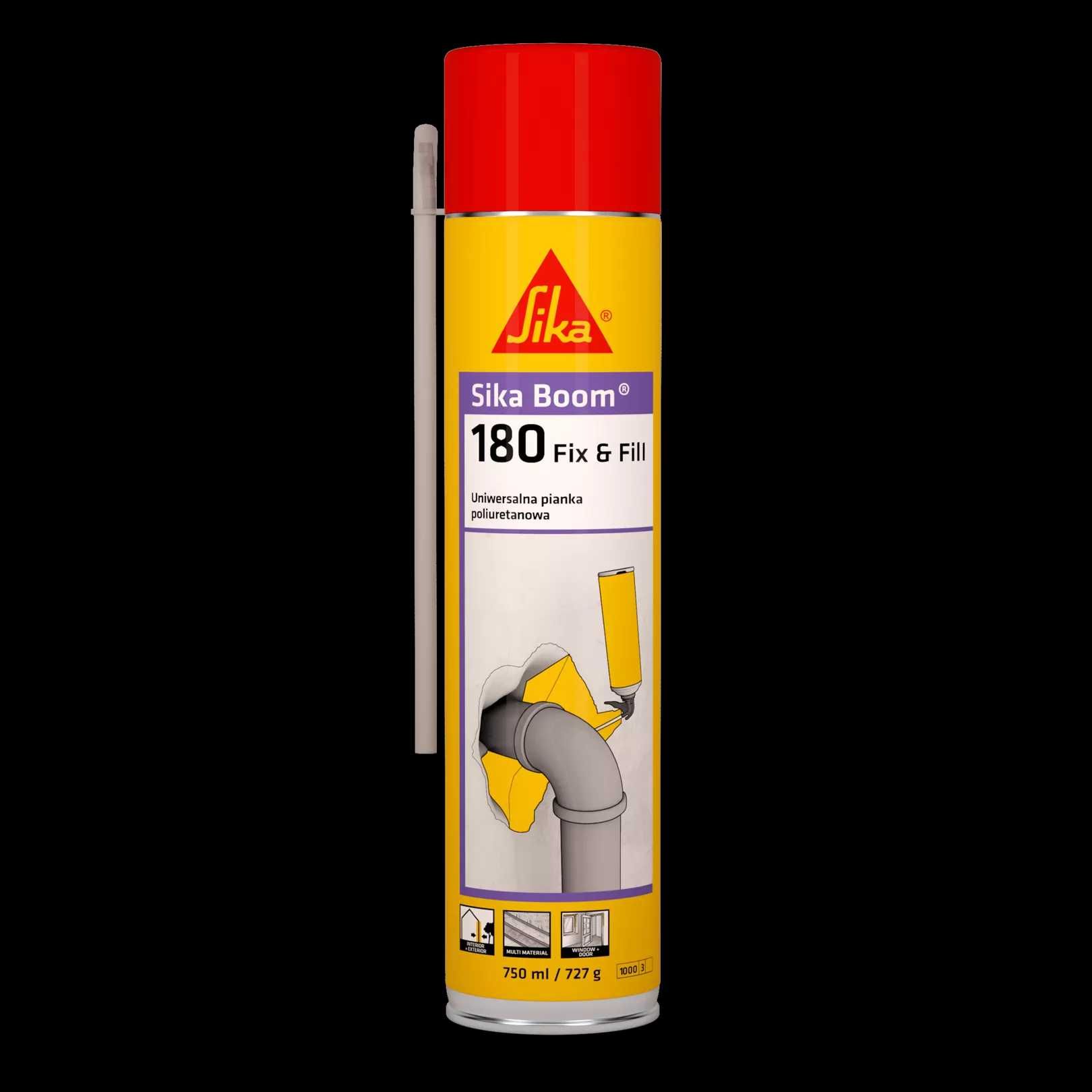 Sika Boom®-180 Fix & Fill - uniwersalna poliuretanowa pianka montażowa