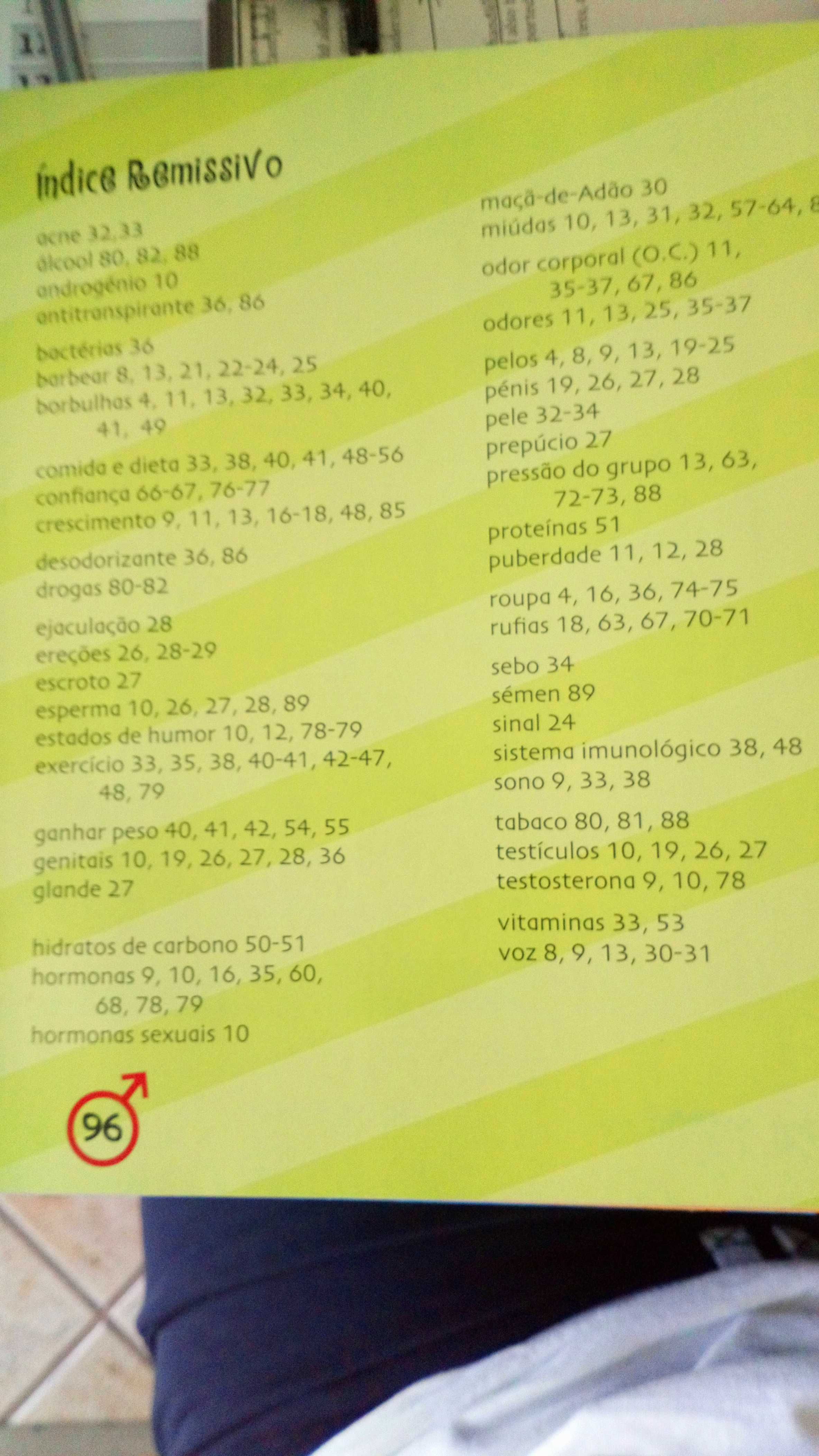Só para rapazes, o livro sobre a puberdade