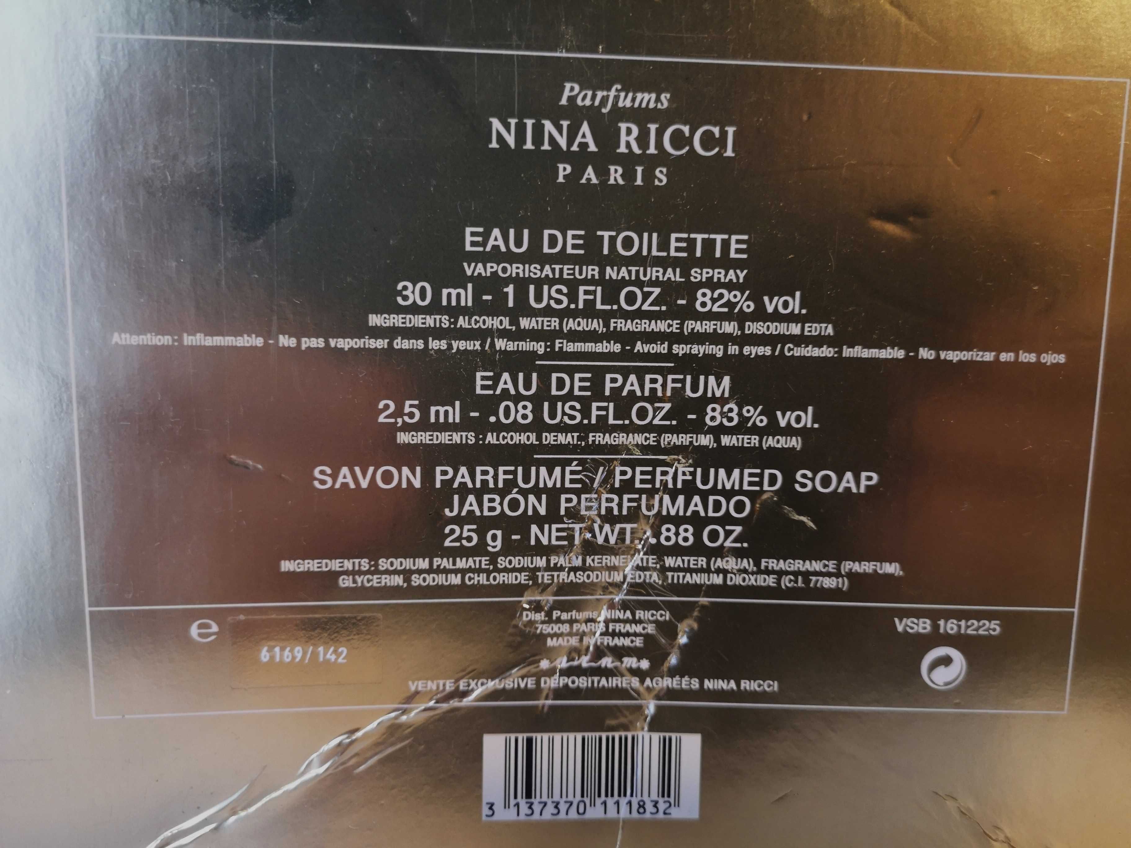 L'Air du Temps 30 ml - Perfume Nina RICCI + MINIATURA e Savon