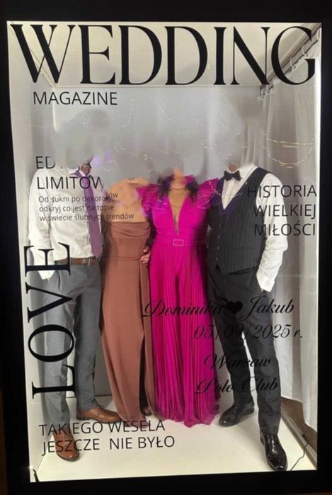 Damski kombinezon wieczorowy w kolorze fuksji