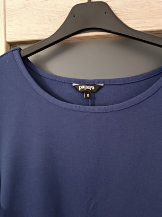 Sukienka niebiesko czarna papaya w rozmiarze 12 40 L