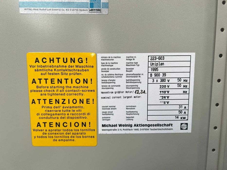 Strugarka dwustronna Weinig Uniplan