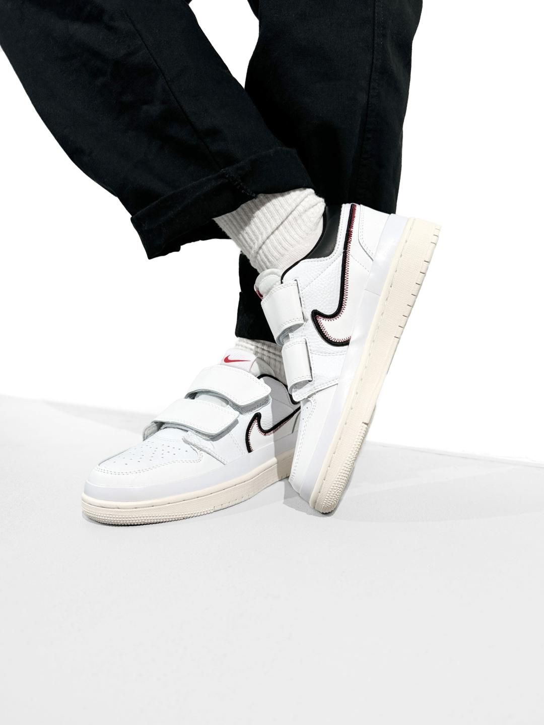 Кроссовки Nike Air Jordan 1 Retro Low Double Strap White