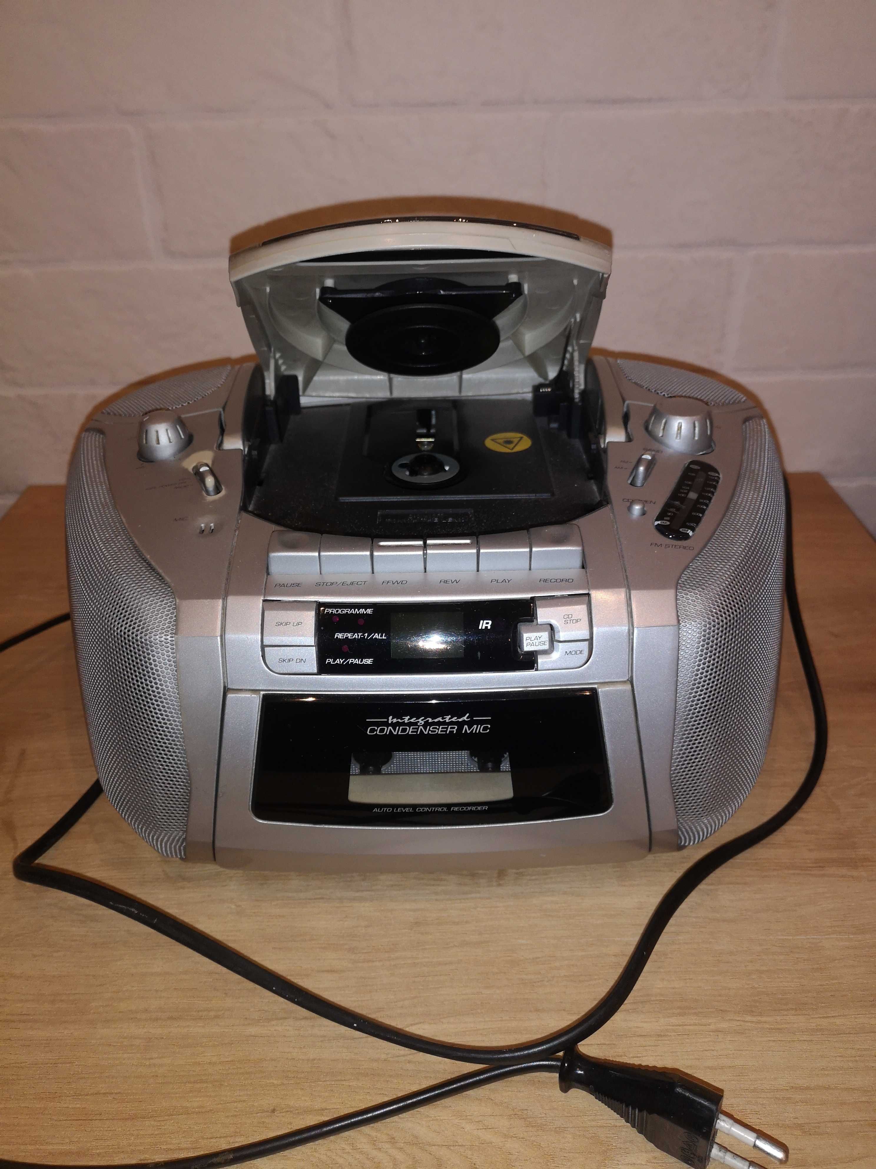 Radiomagnetofon kasety CD Boombox ALBA kompaktowy