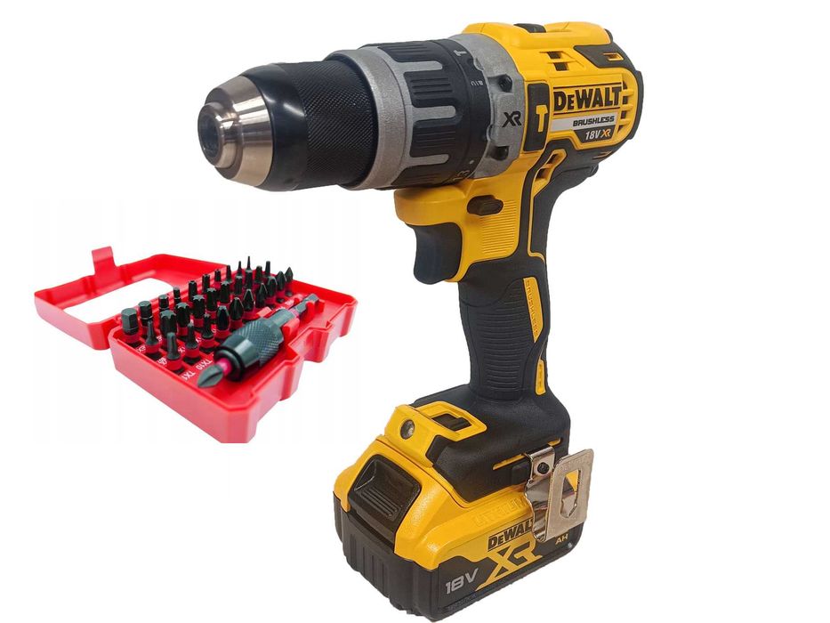 Dewalt Wiertarko-wkrętarka z udarem 5ah + bity