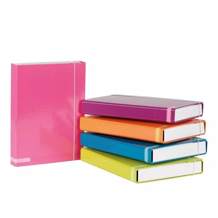 Teczka Box A4 na gumkę Fashion Colors. Bee-bee