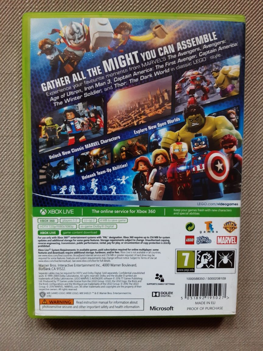Gra LEGO AVENGERS na konsolę xbox 360